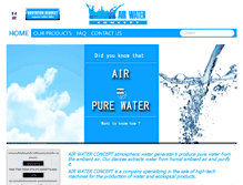 Tablet Screenshot of airwaterconcept.com